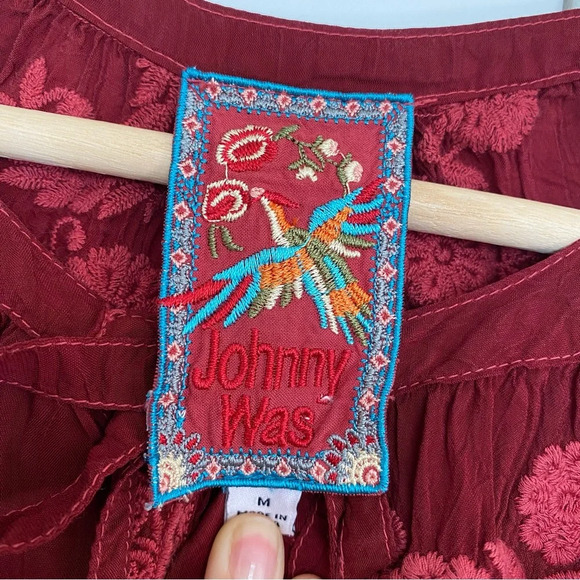 Johnny Was - Nasiba 3/4-Sleeve Embroidered Blouse - Picture 5 of 11